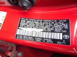 2010 TOYOTA PRIUS RED 1.8L AT Z18427